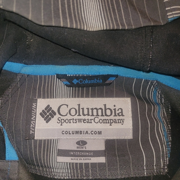 Columbia Men's Grey and Blue Hooded Softshell Jacket L - Picture 7 of 7